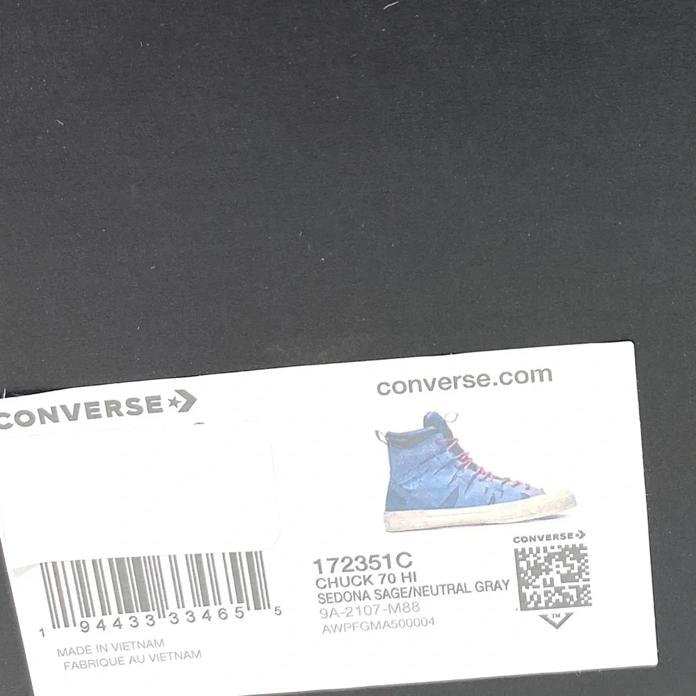 Converse Chuck 70 High Top Suede Sedona Grey Women’s Suede Sneakers 172351C - Picture 9 of 10
